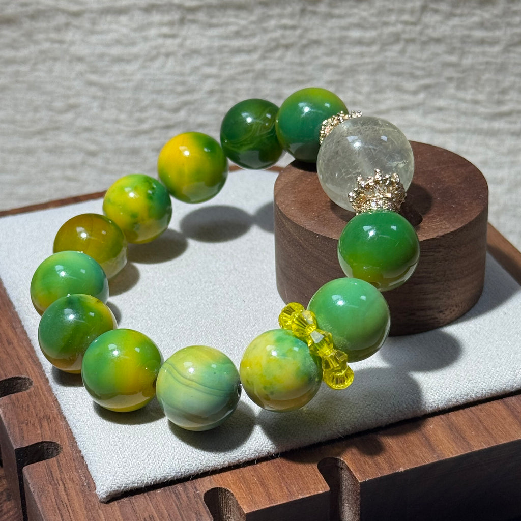 Agate & Citrine Stretch Bracelet