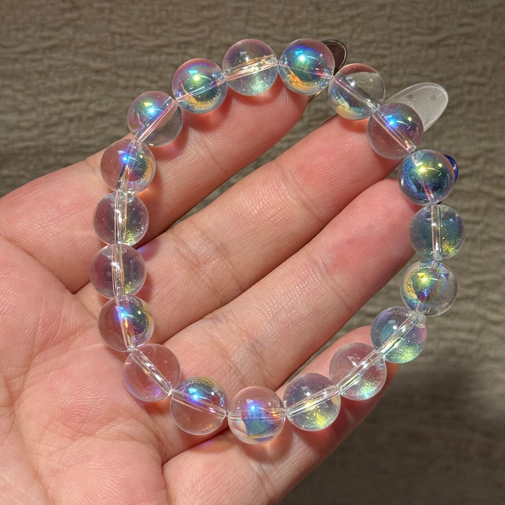 Aura Glass Bead Stretch Bracelet