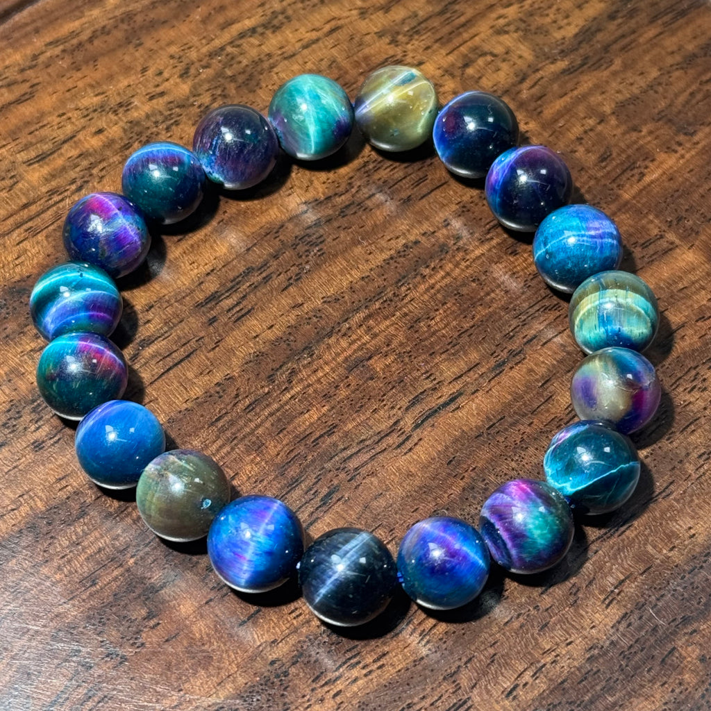 Multicolor Tiger's Eye Stretch Bracelet