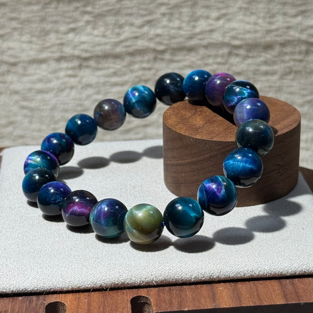 Multicolor Tiger's Eye Stretch Bracelet