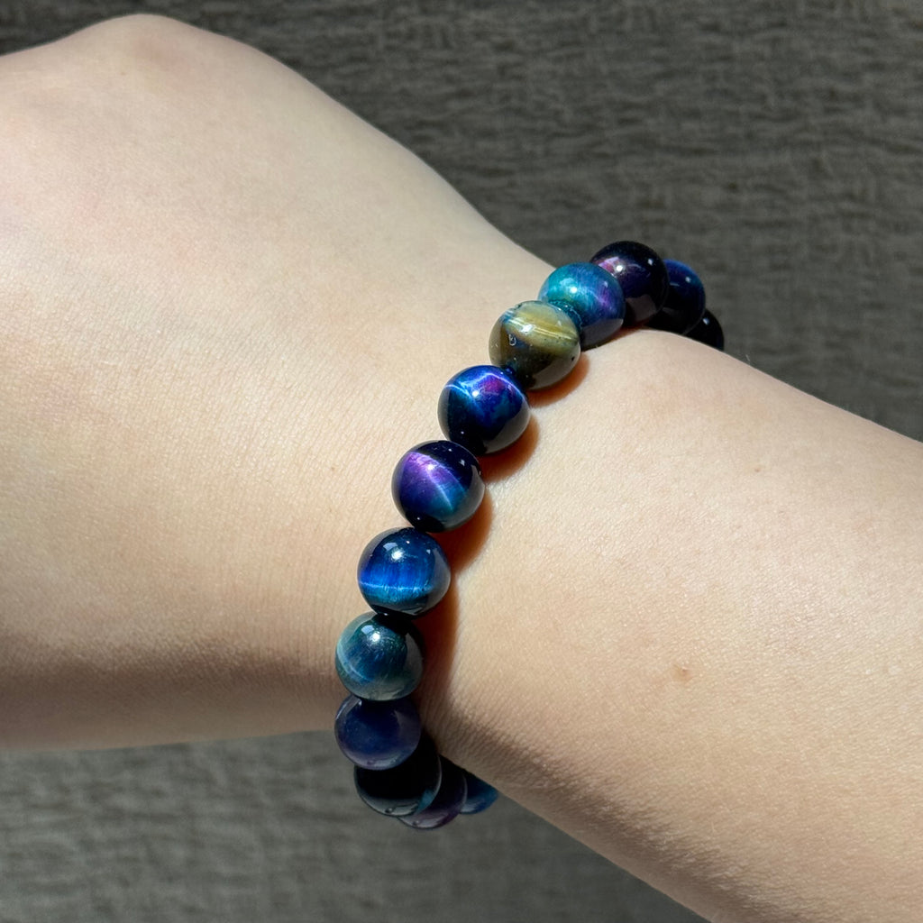 Multicolor Tiger's Eye Stretch Bracelet