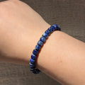 Sodalite Flat Disc Stretch Bracelet