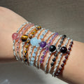 Hand‑Wrapped Silver‑Tone Copper Adjustable Bracelet
