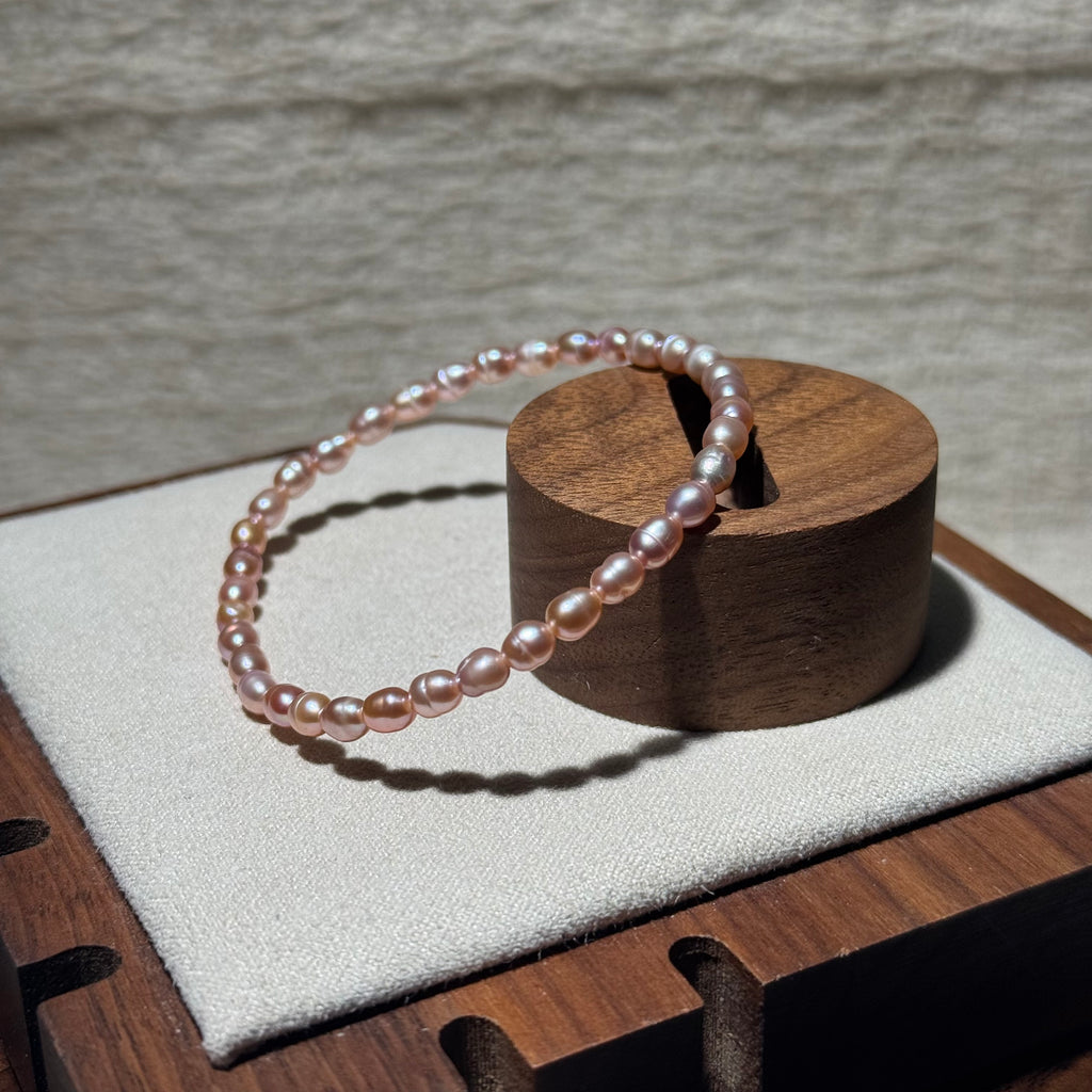 Freshwater Rice‑Pearl Stretch Bracelet