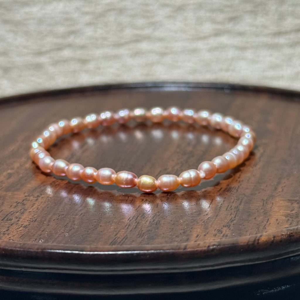 Freshwater Rice‑Pearl Stretch Bracelet