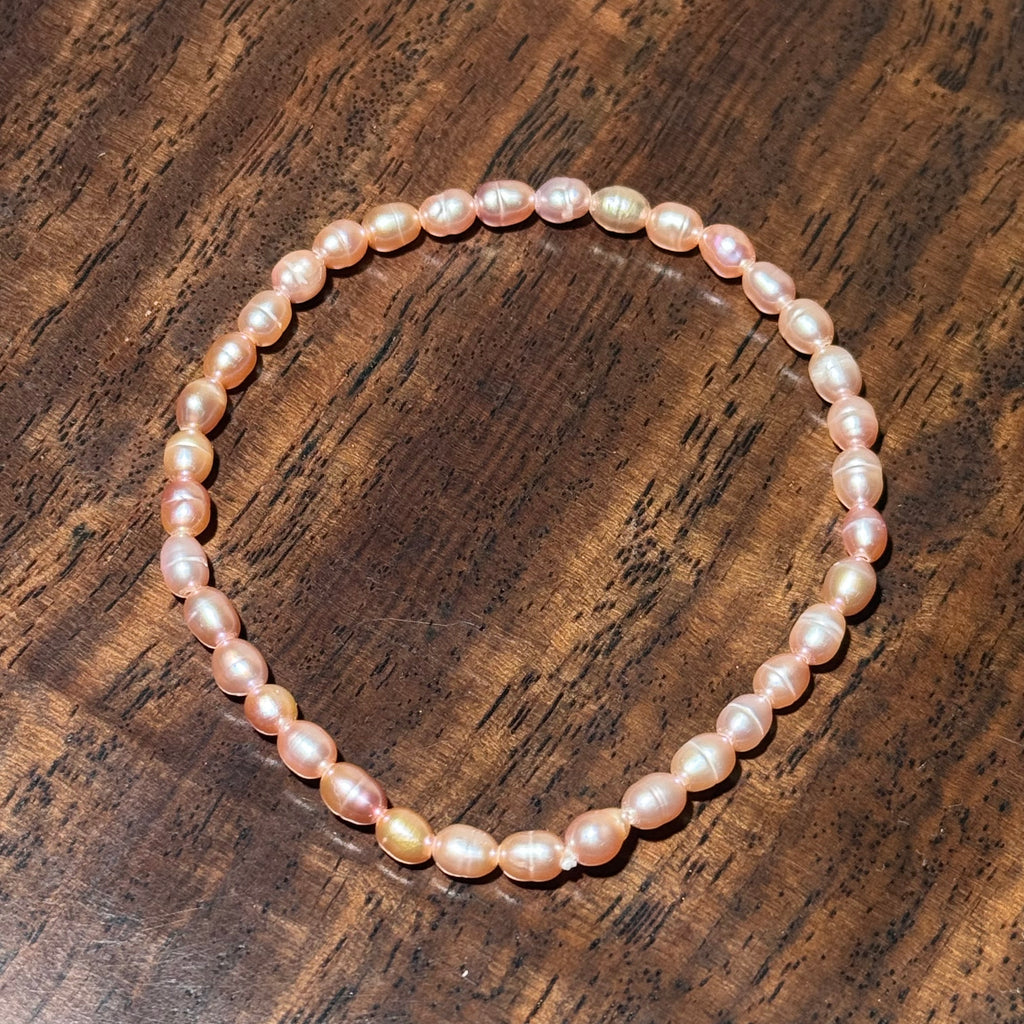 Freshwater Rice‑Pearl Stretch Bracelet