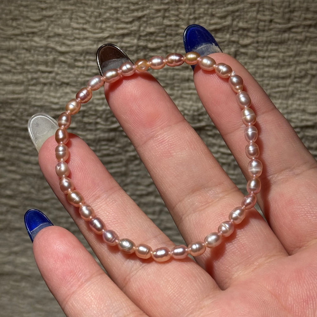 Freshwater Rice‑Pearl Stretch Bracelet