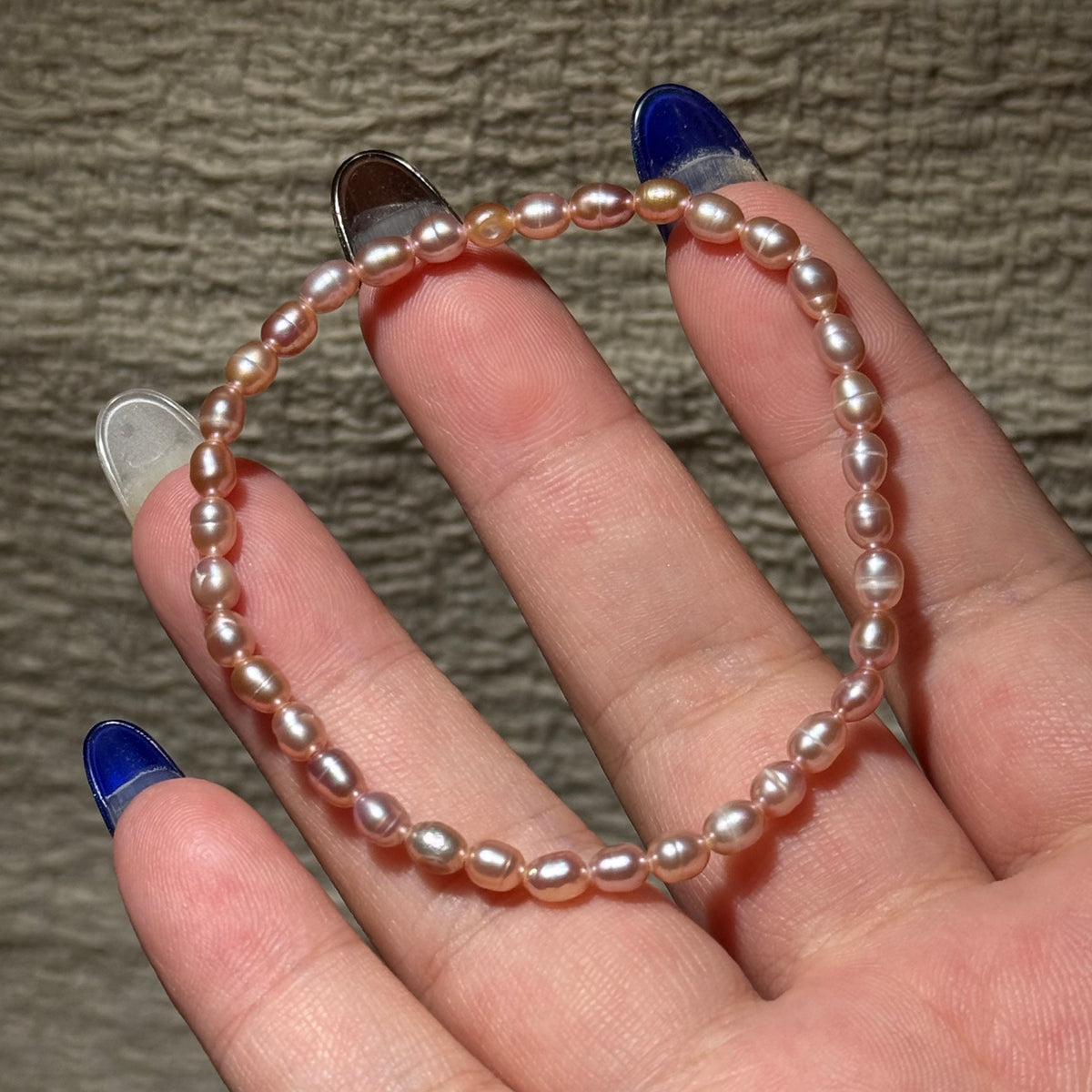 Freshwater Rice‑Pearl Stretch Bracelet