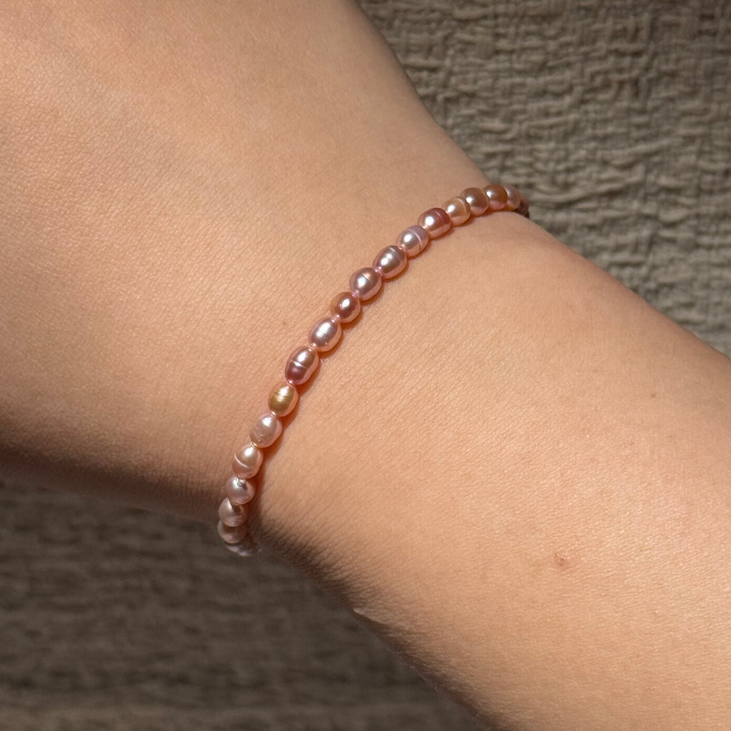 Freshwater Rice‑Pearl Stretch Bracelet