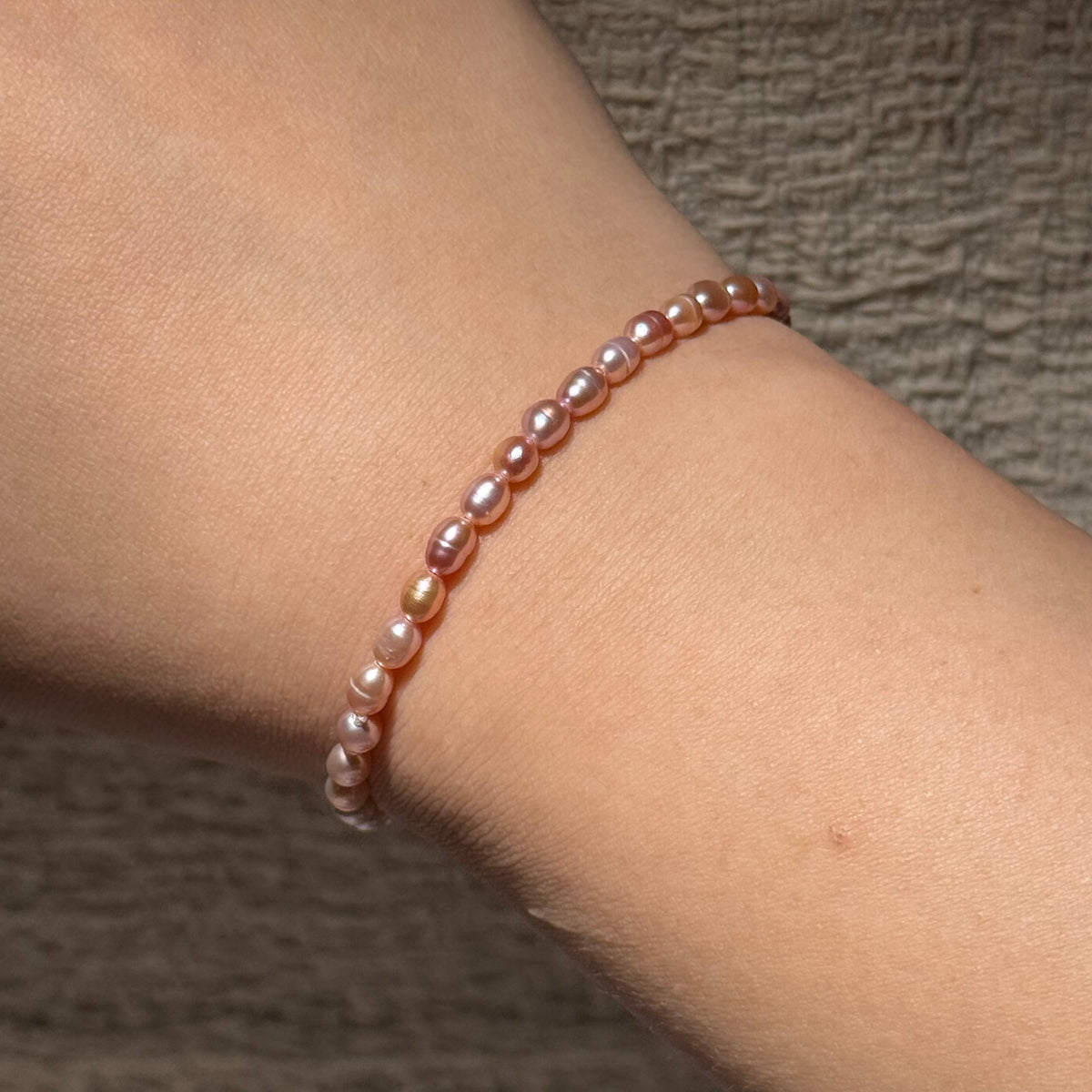 Freshwater Rice‑Pearl Stretch Bracelet