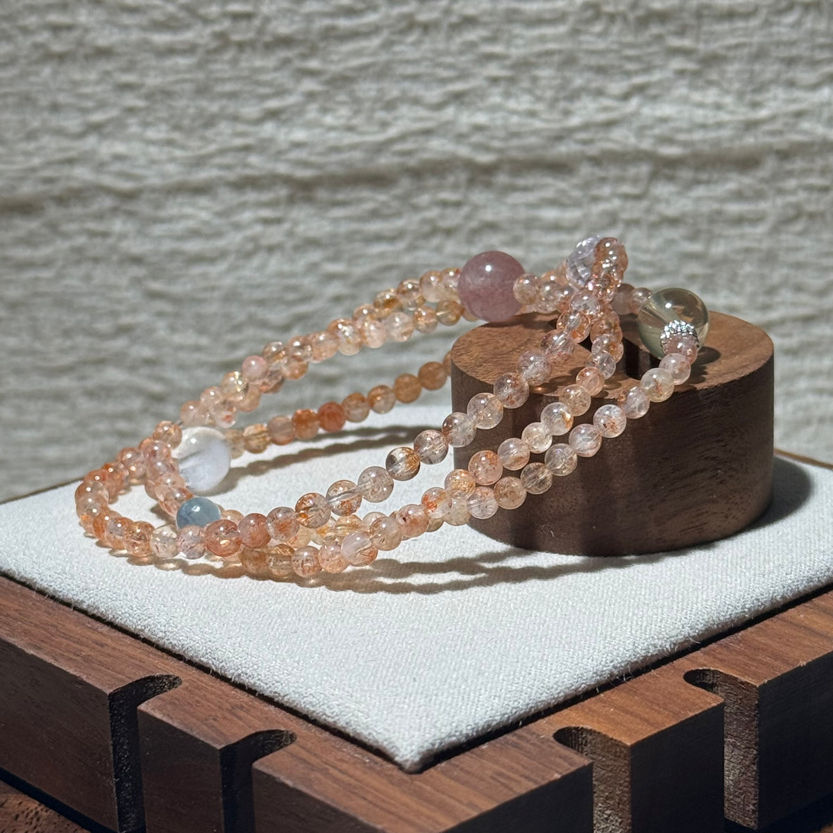 Sunstone Multi‑Loop Stretch Bracelet