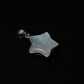 Natural Moonstone Star‑Shaped Bezel Set Pendant