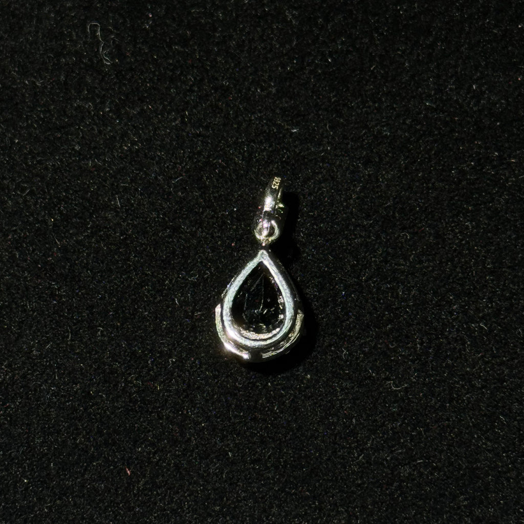 Natural London Blue Topaz Teardrop Pendant