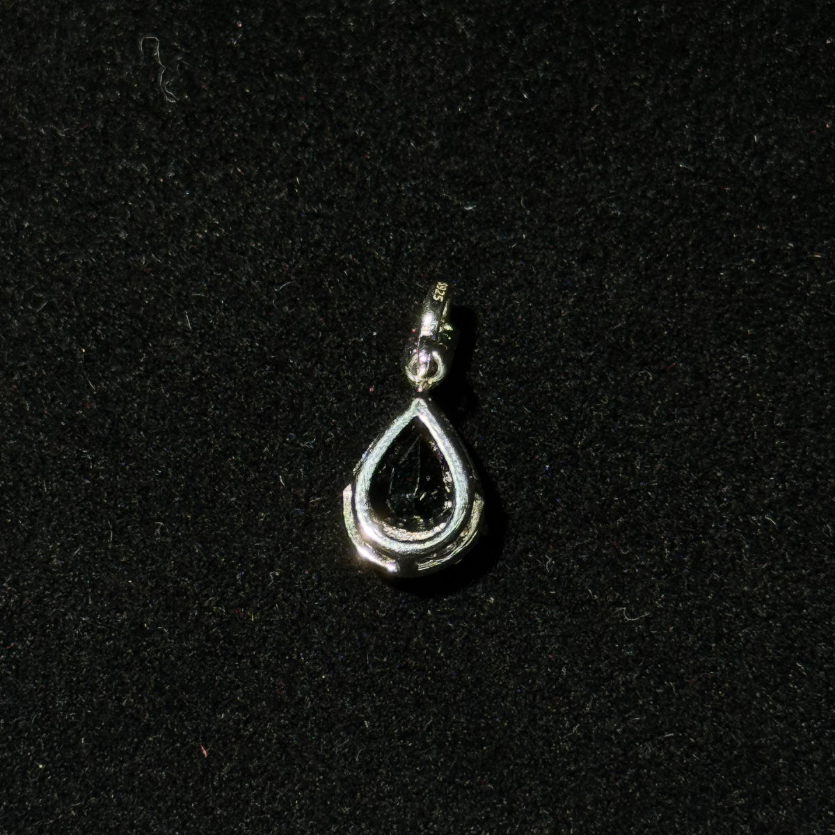 Natural London Blue Topaz Teardrop Pendant