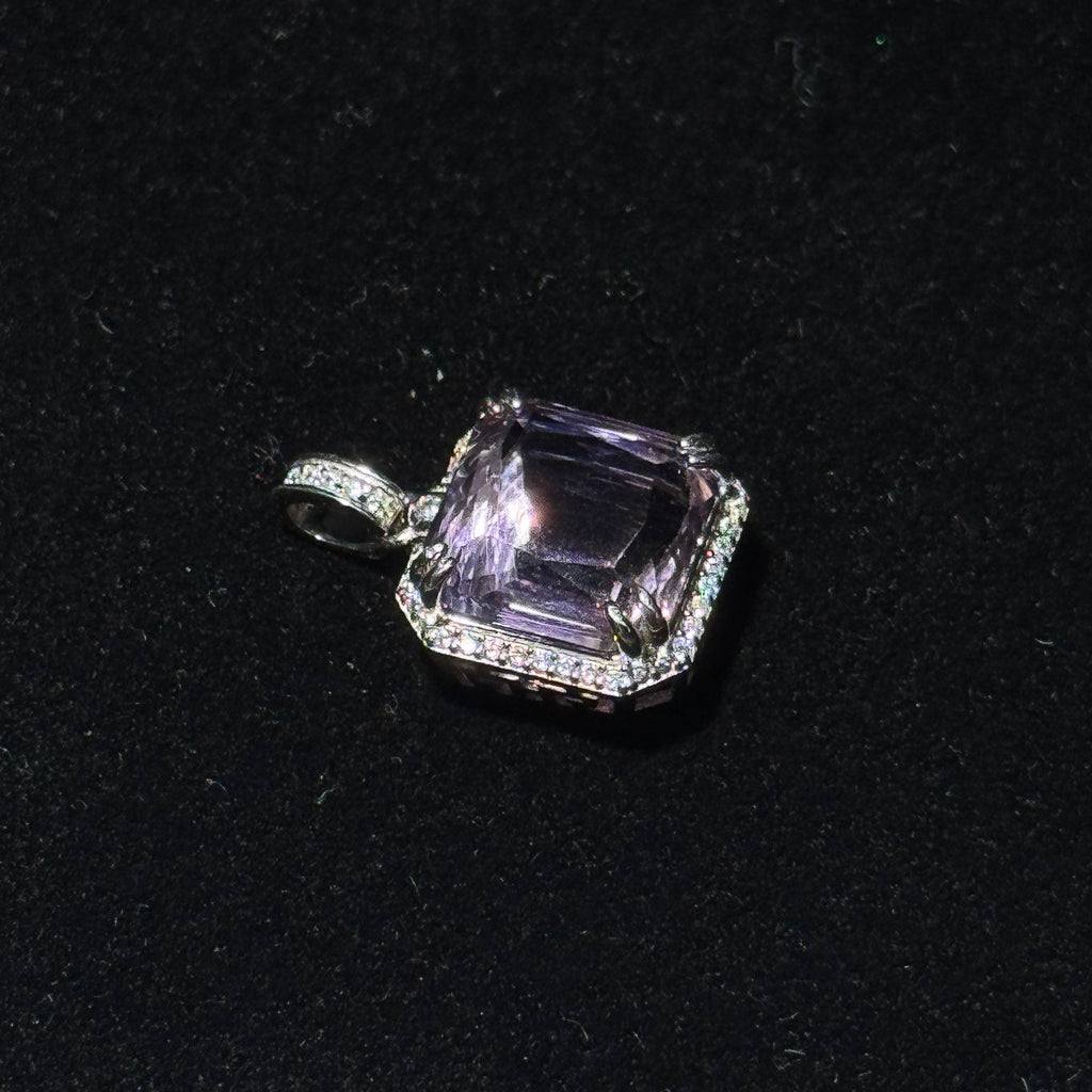 Natural Ametrine Emerald‑Cut Pendant