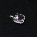 Natural Ametrine Emerald‑Cut Pendant