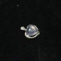 Natural Rose Quartz Heart‑Shaped Halo Pendant