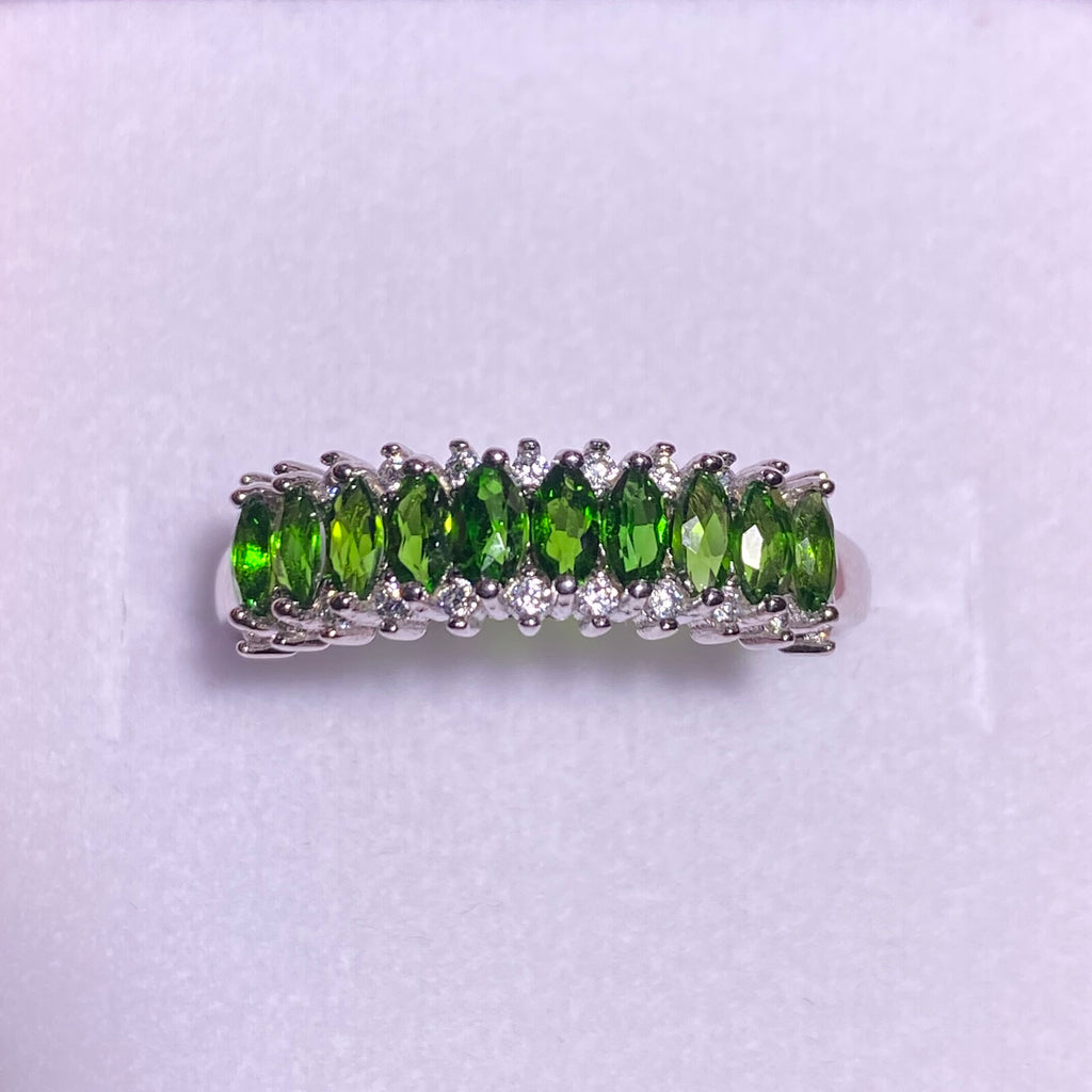 Natrual  topaz shaped s925 ring