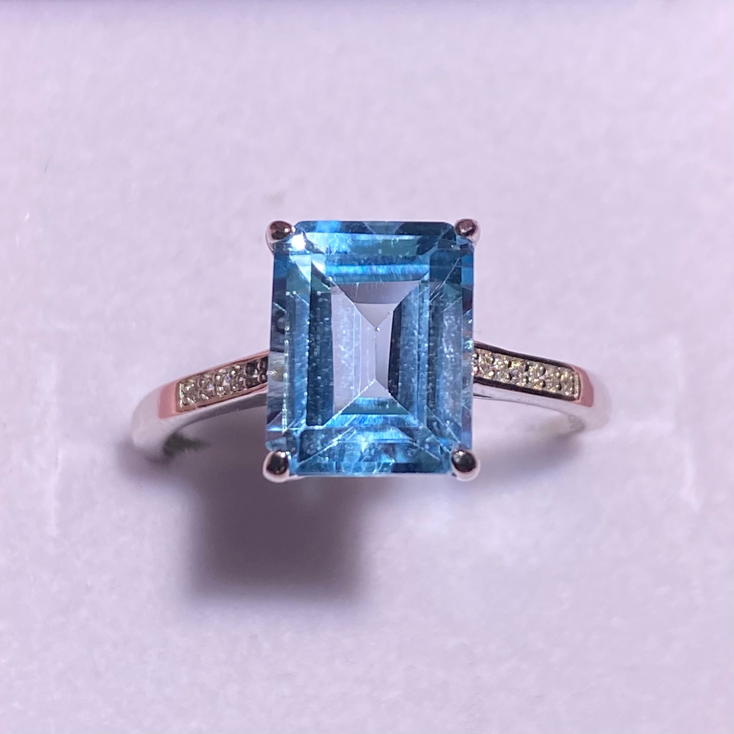 Natrual topaz  shaped s925 ring
