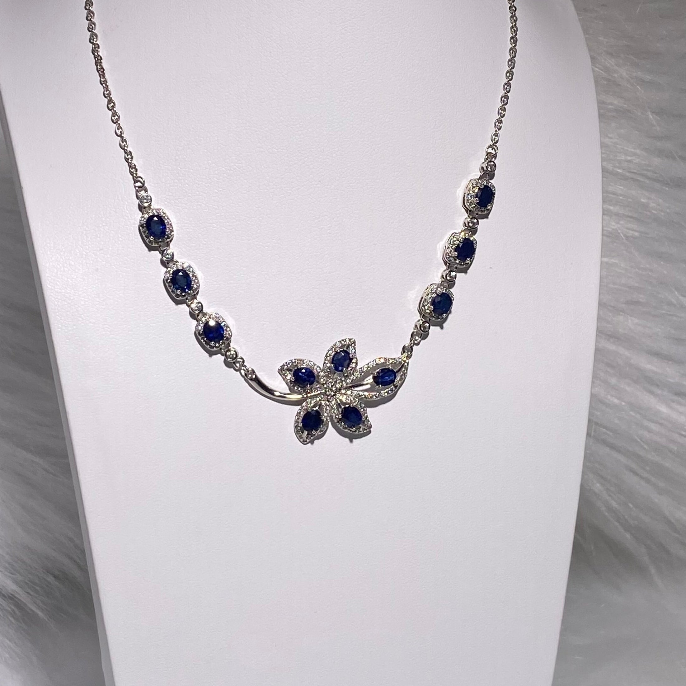 blue sapphire necklaces