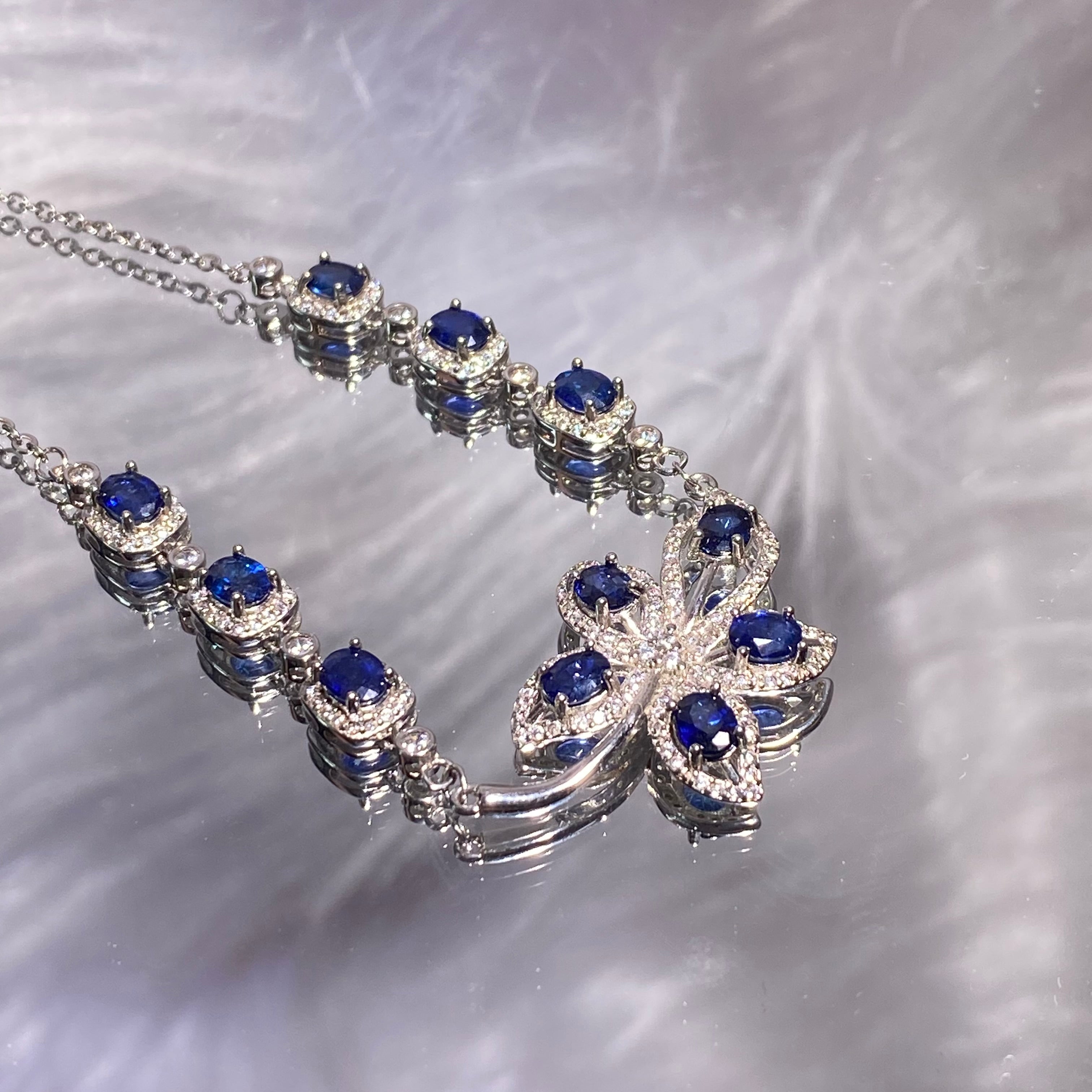 blue sapphire necklaces