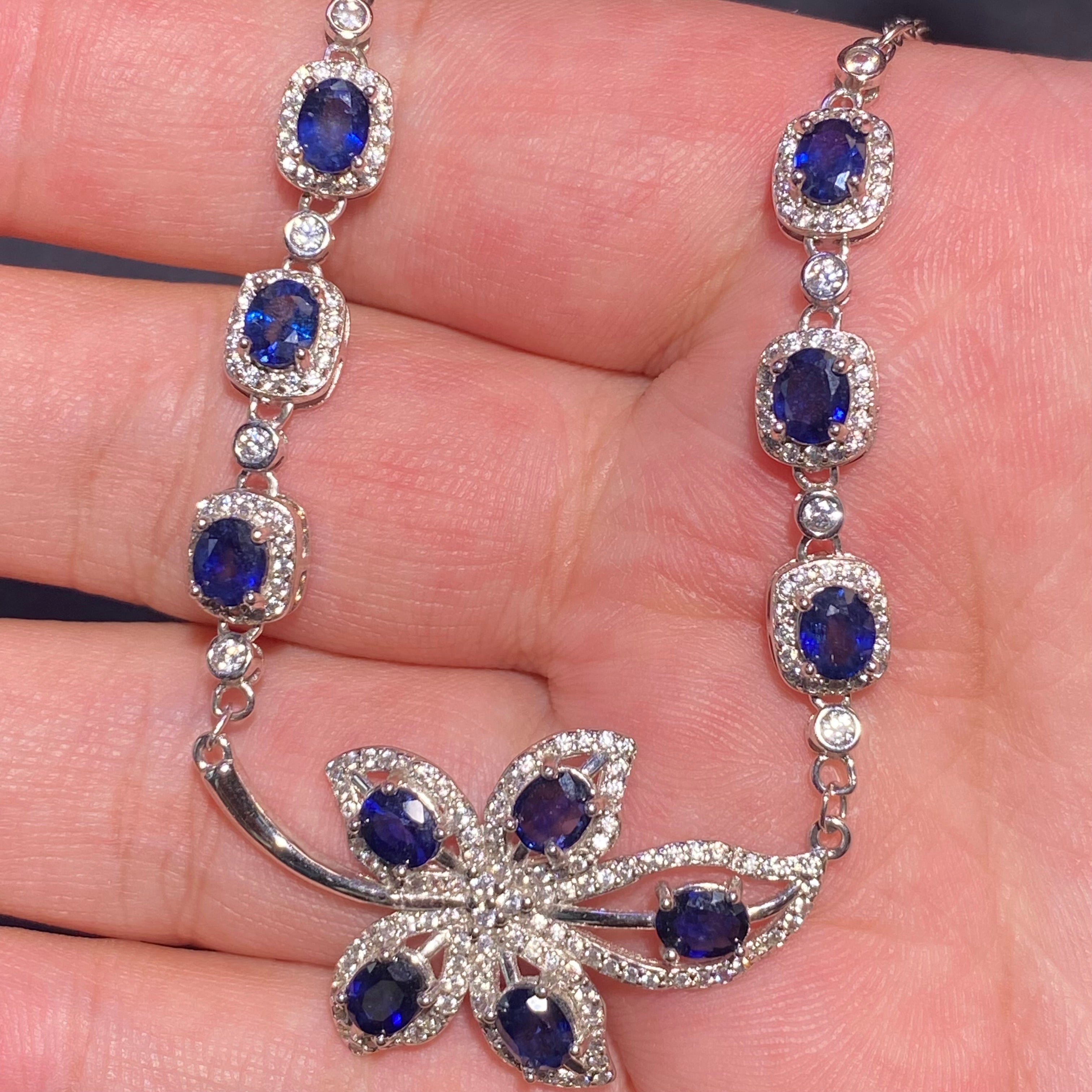 blue sapphire necklaces
