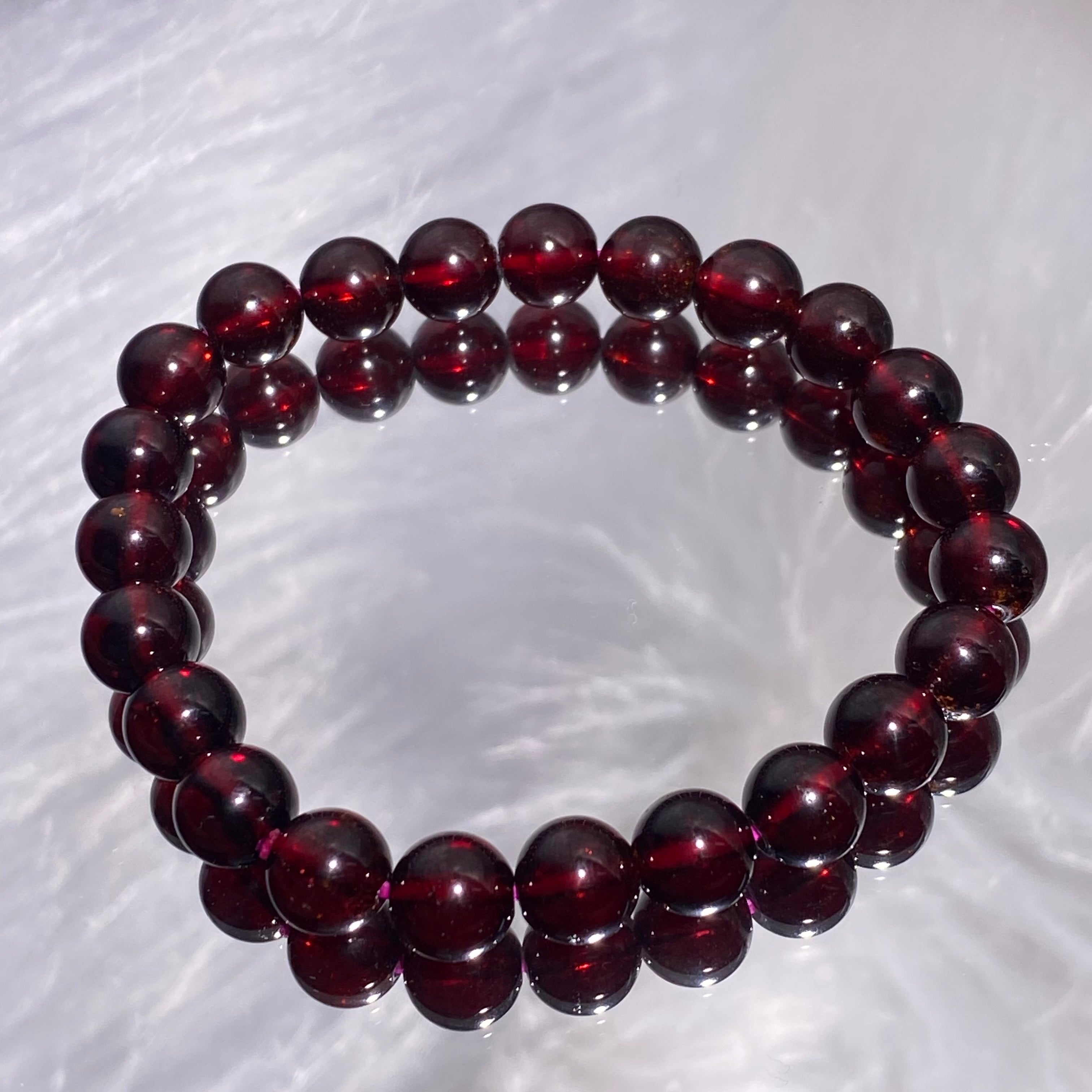 9mm+Garnet Bracelets 15-16.5cm
