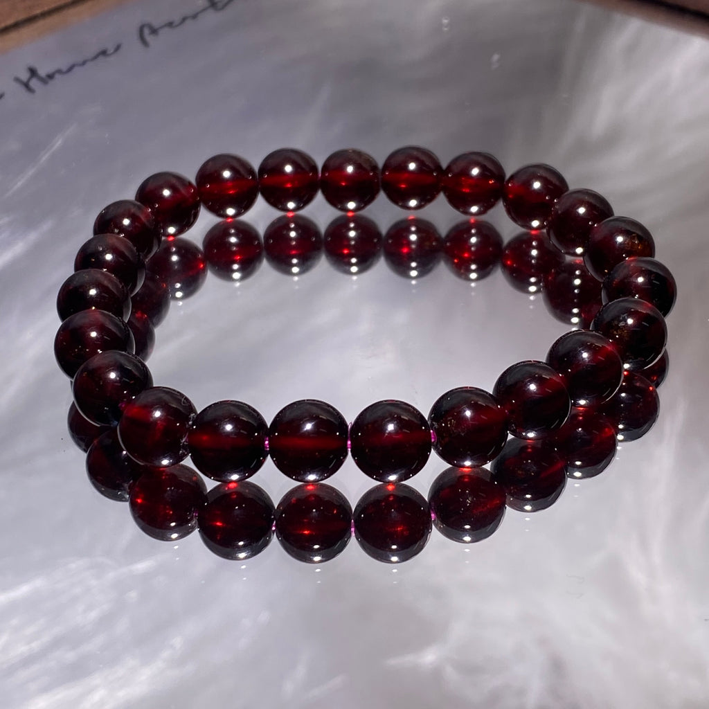 9mm+Garnet Bracelets 15-16.5cm