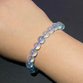 9mm+Natural Aquamarine Bracelet 15-16.5cm