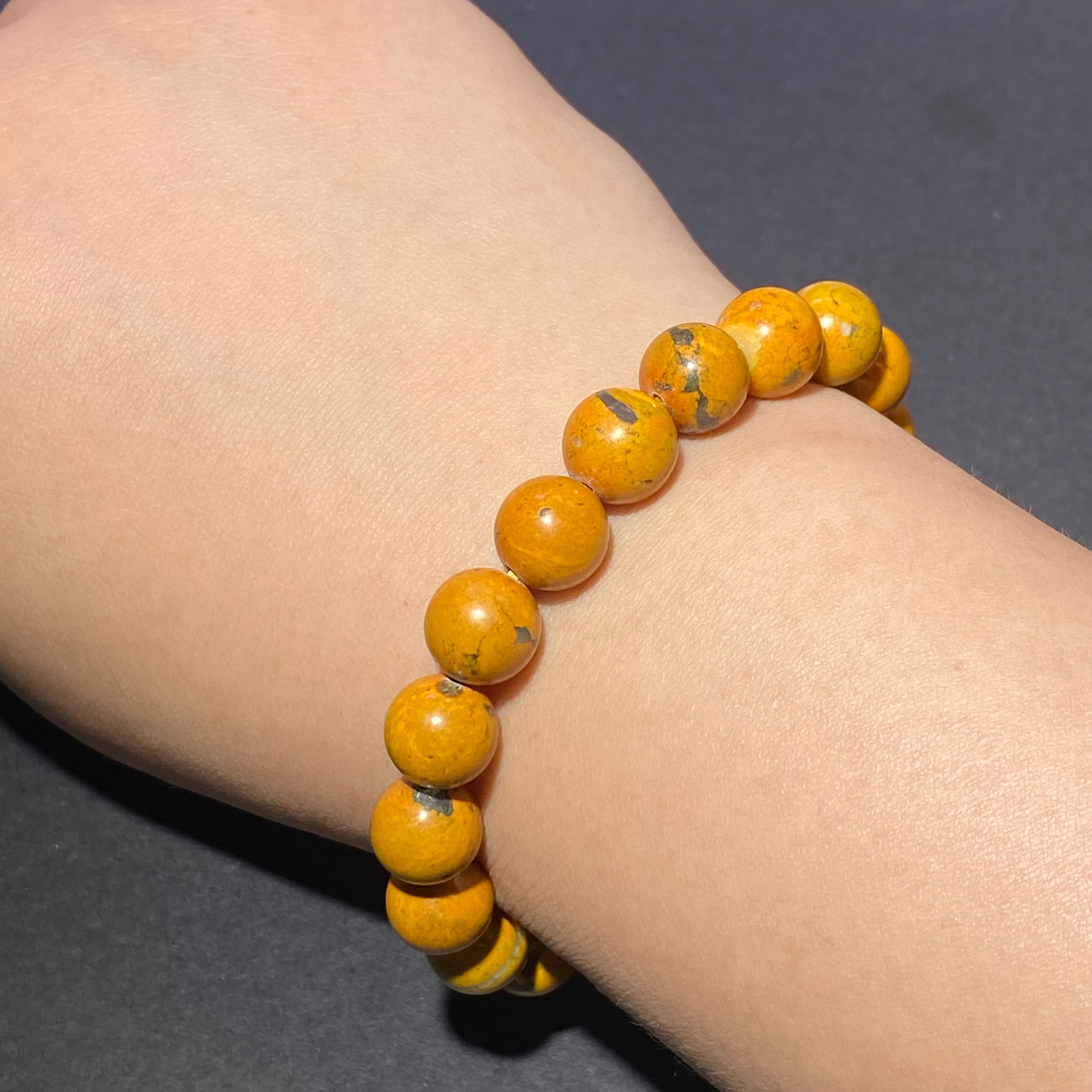 8mm+Bumble bee bracelets 15-15.5cm
