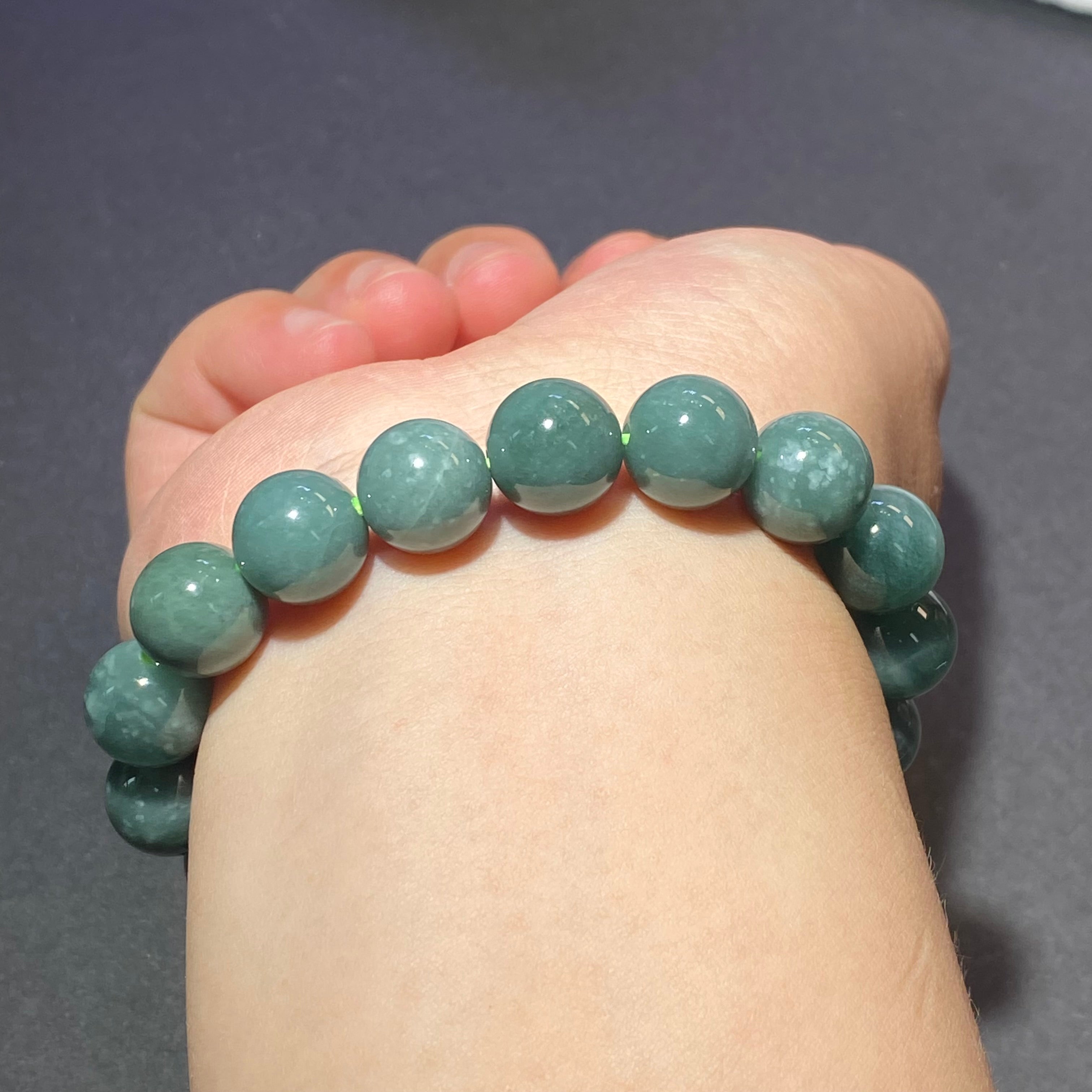 Blue Water Jadeite Bracelets 15-16cm