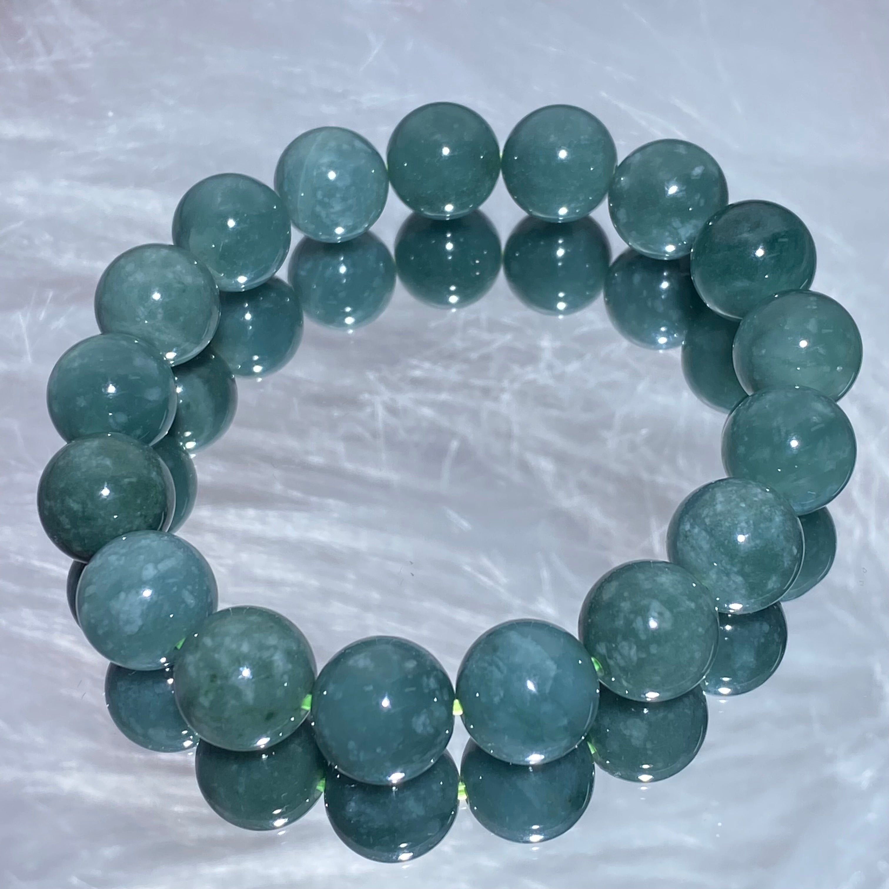 Blue Water Jadeite Bracelets 15-16cm