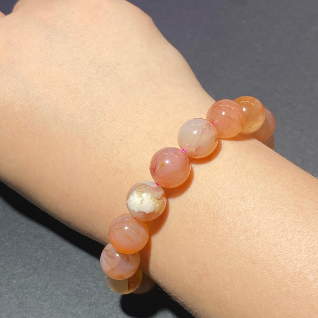 Flower Agate Bracelets 15-16.5cm