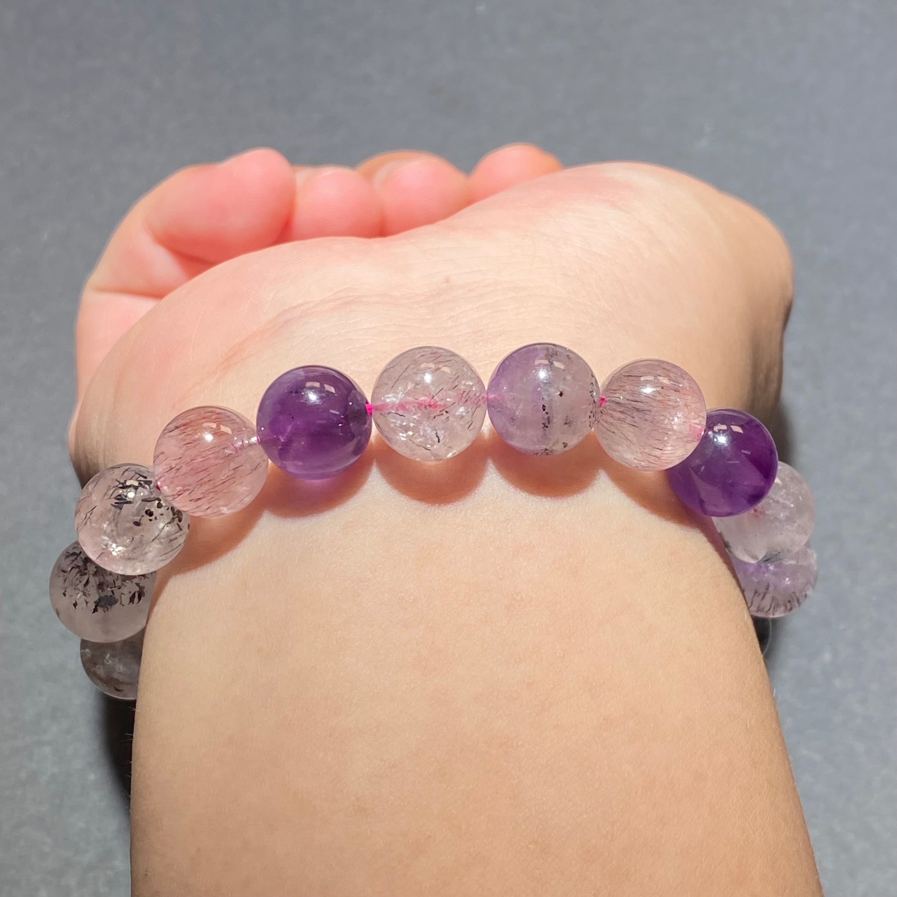 Natural Super Seven Beaded Bracelet 15-16cm