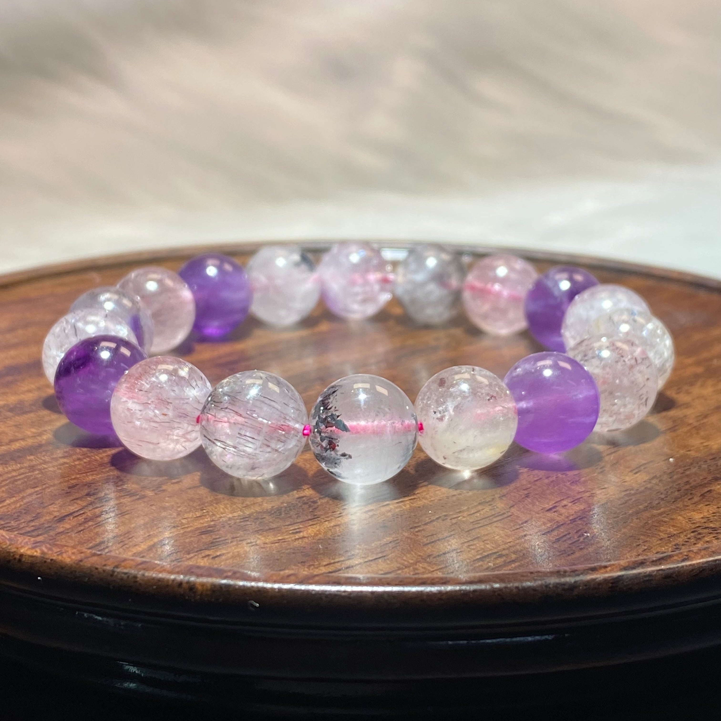 Natural Super Seven Beaded Bracelet 15-16cm