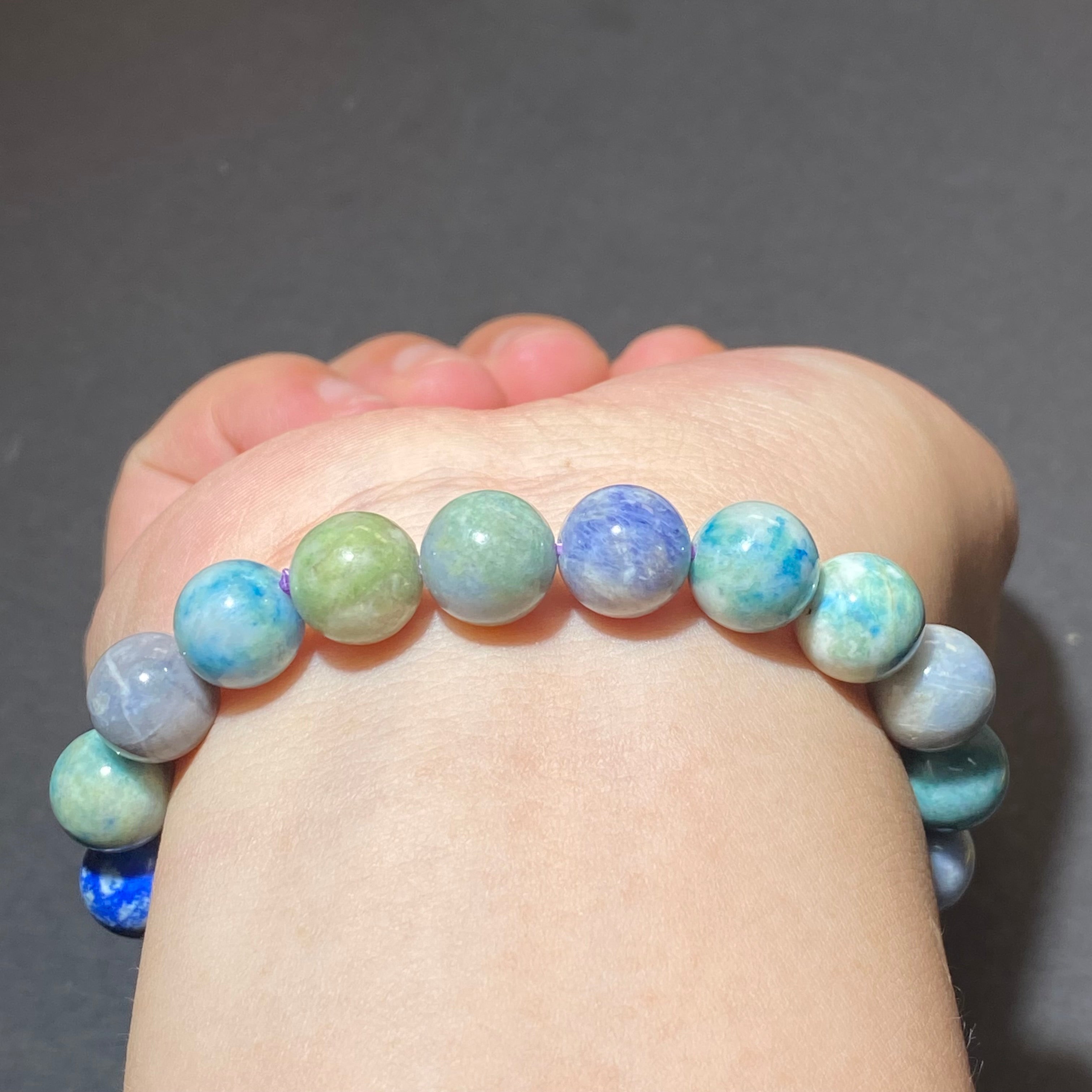 Sodalite Beaded Bracelet 15-16cm