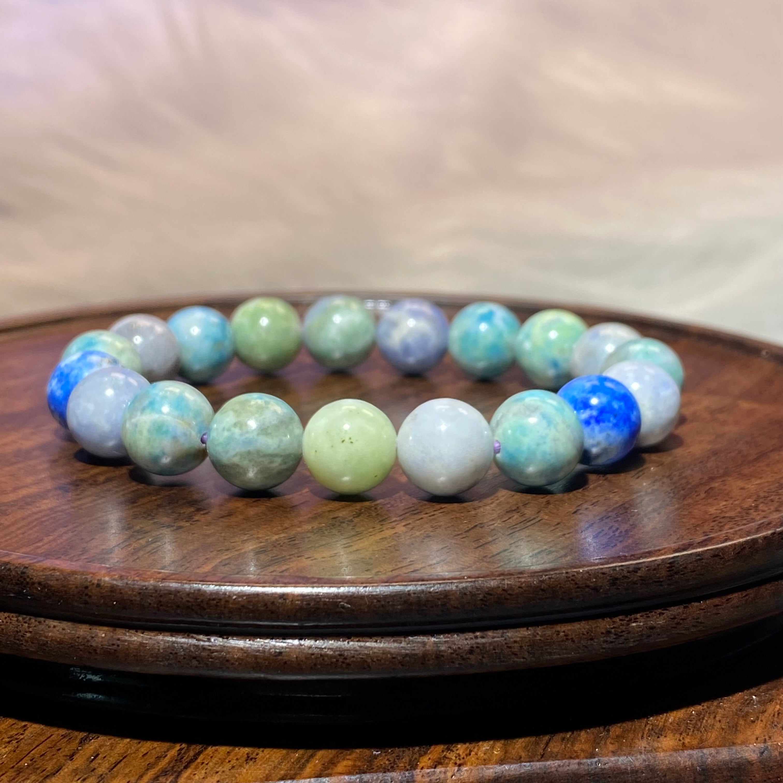 Sodalite Beaded Bracelet 15-16cm