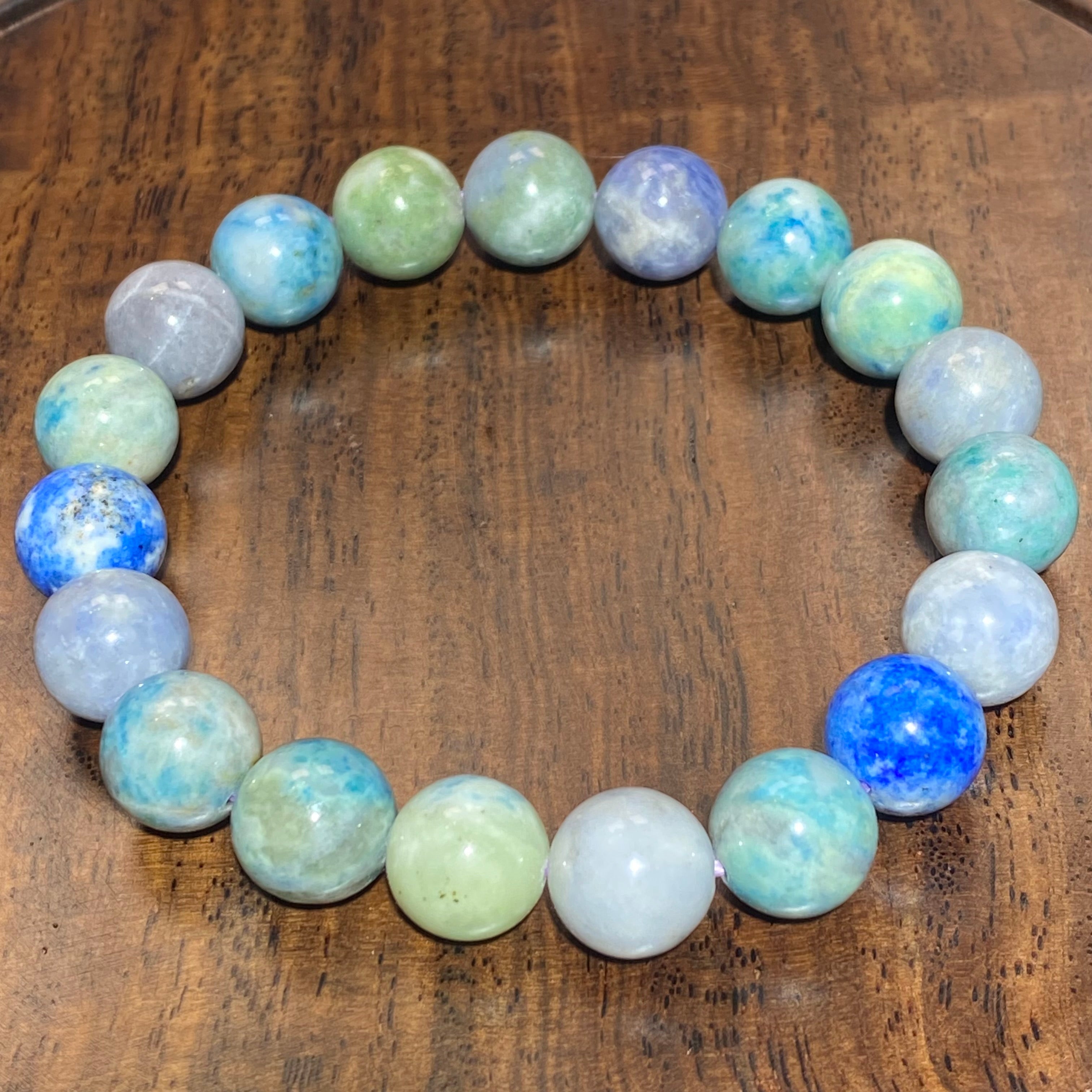 Sodalite Beaded Bracelet 15-16cm