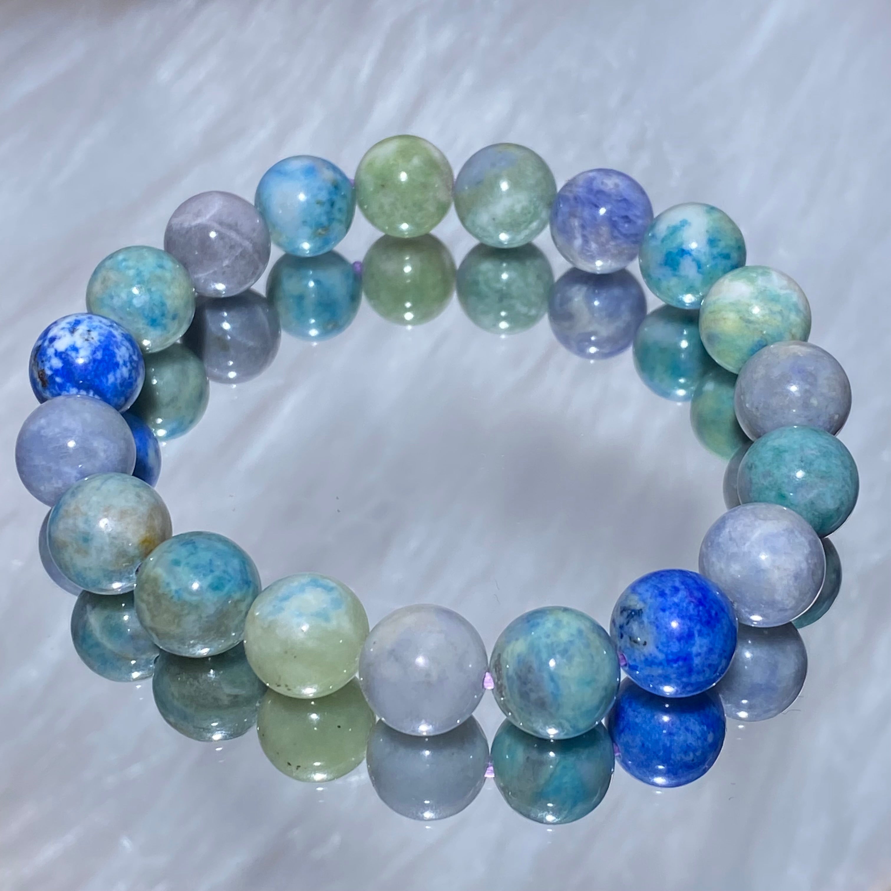 Sodalite Beaded Bracelet 15-16cm
