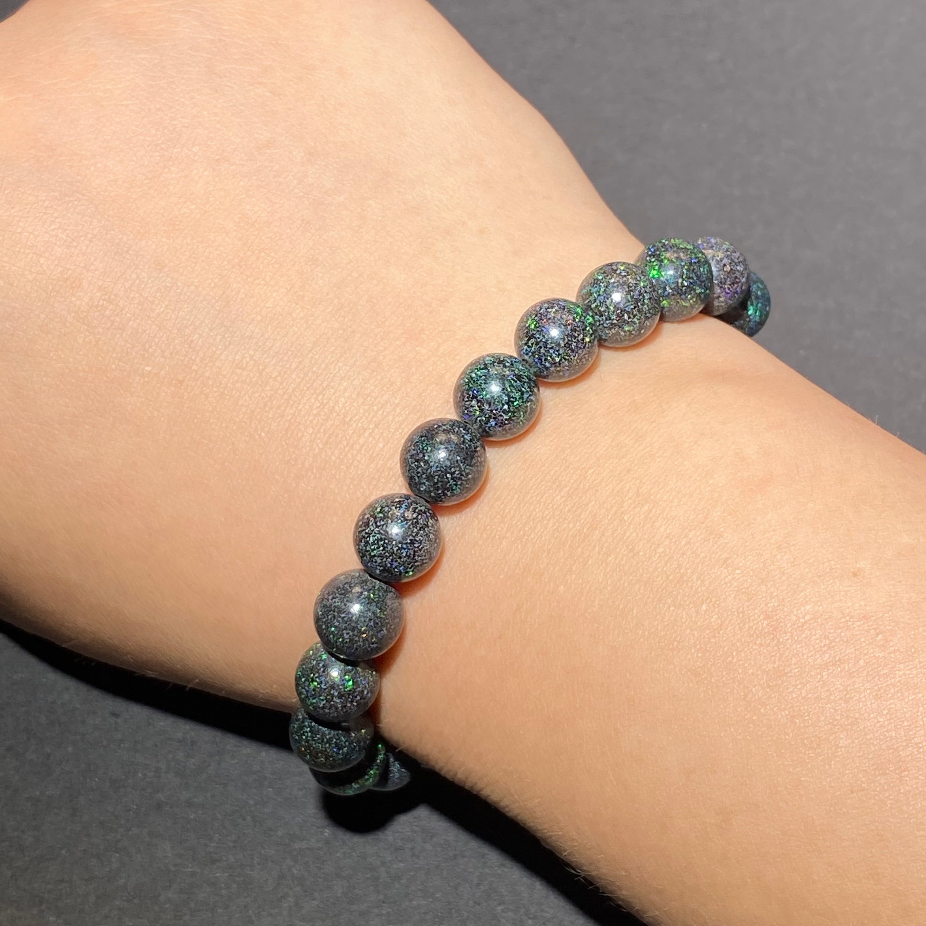 Natural Rainbow Opal Bracelet 15-16cm
