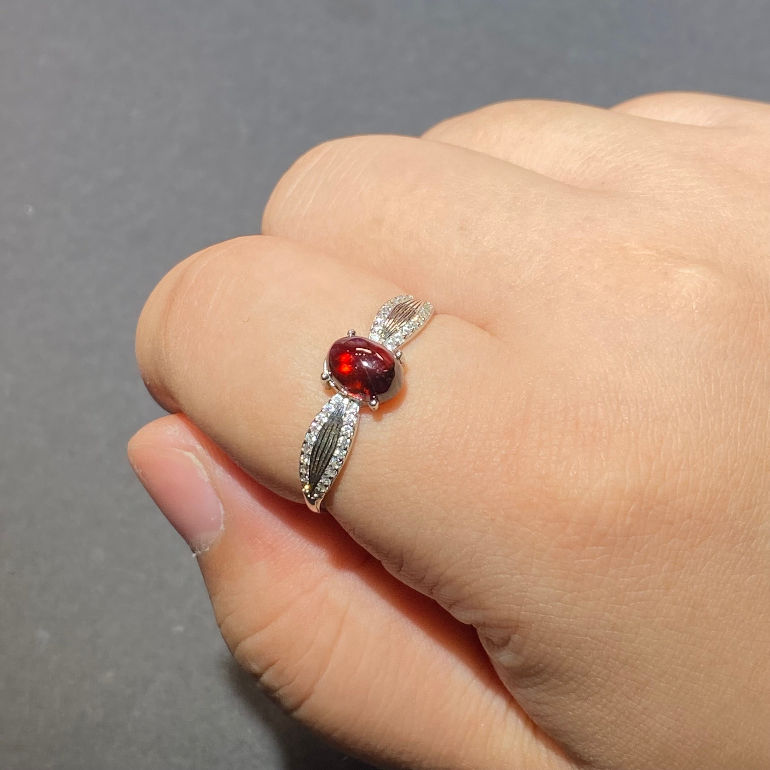 Natural Garnet s925 Ring