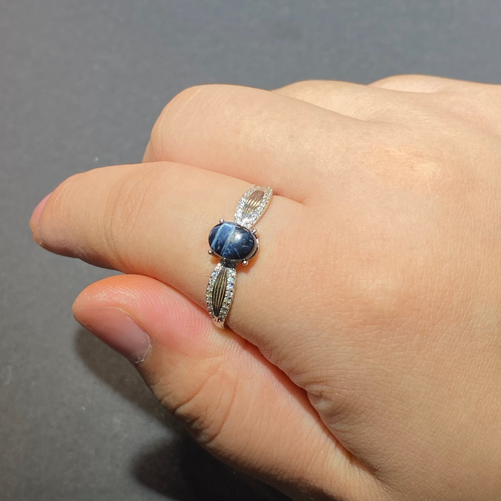 Natural Pietersite S925 Ring