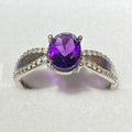 Natural Amethyst s925 Ring