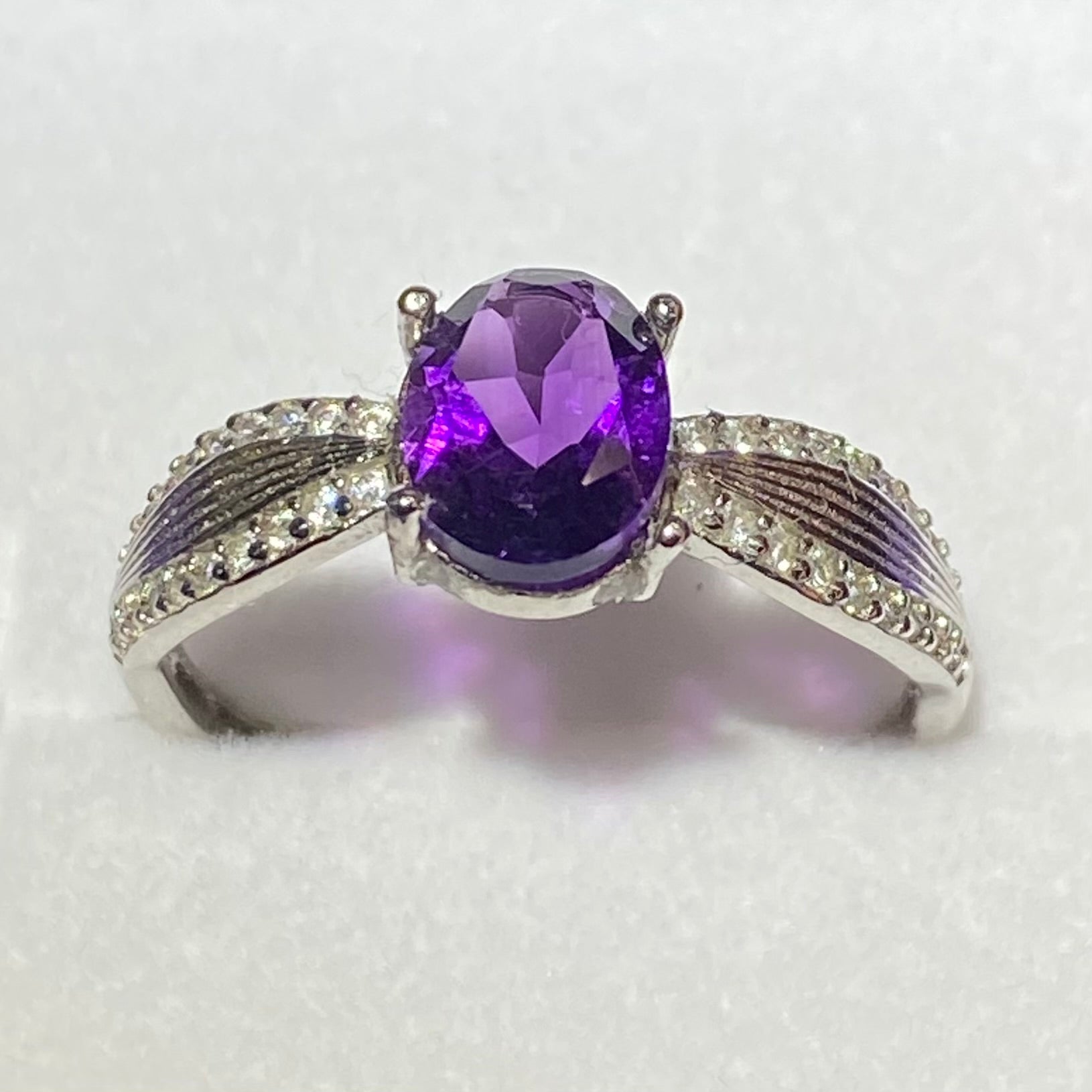 Natural Amethyst s925 Ring
