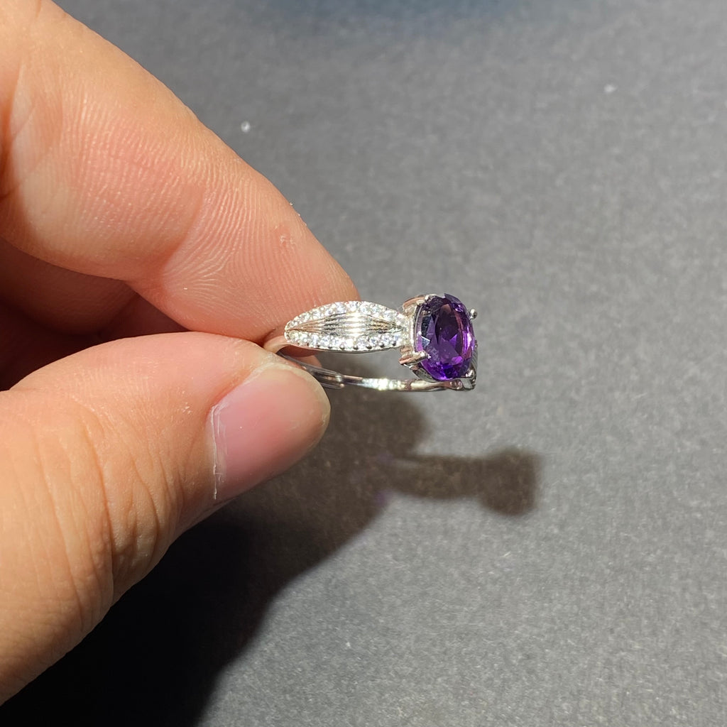 Natural Amethyst s925 Ring