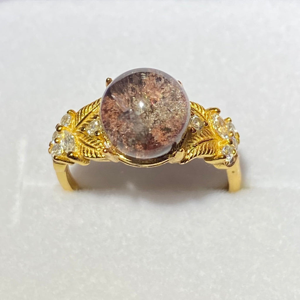 Natural Ghost Quartz s925 Ring