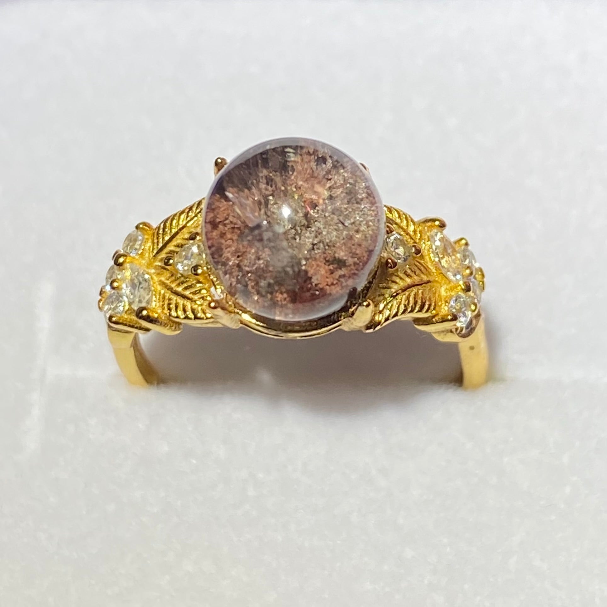 Natural Ghost Quartz s925 Ring