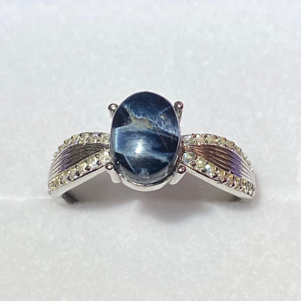Natural Pietersite S925 Ring