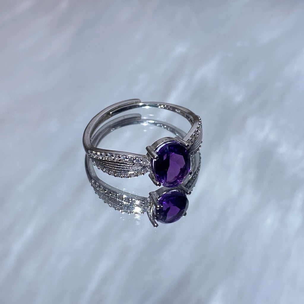 Natural Amethyst s925 Ring