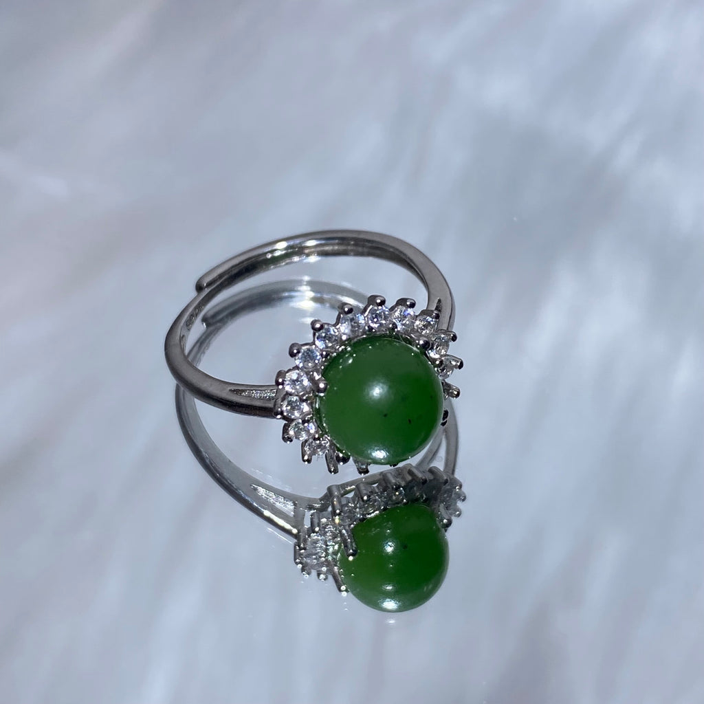 Natural Jadeite s925 Ring
